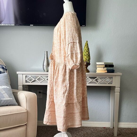 Magaschoni Linen peasant dress - Picture 2 of 9